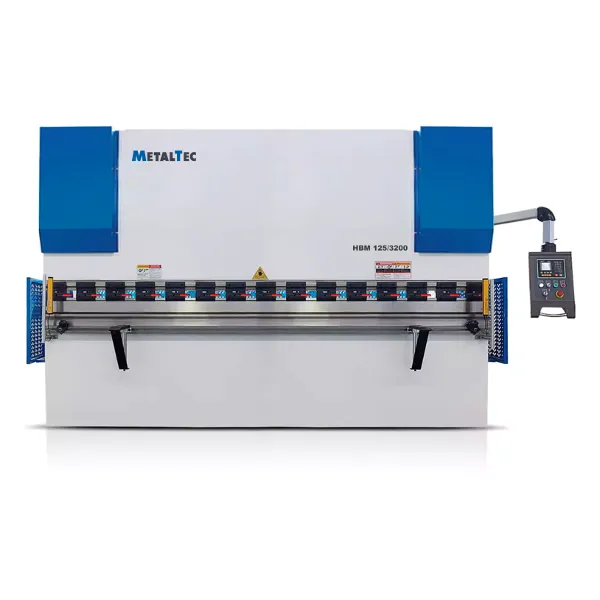 Фото MetalTec HBM 125/3200M (E22, ручная компенсация прогиба, инвертор заднего упора) листогибочный гидравлический пресс в интернет-магазине ToolHaus.ru
